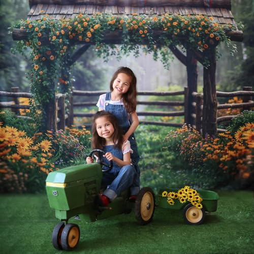 Kate Photography Floor Mats Green Grassland Floor Backdrop Wall Rubber Mat Newborn Photography Props for Professional Photo Shoot Studio 8x5ft - color: Green Grass, size: 8x5ft