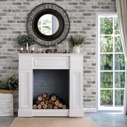 Guvana 17.3"×197" Brick Peel and Stick Wallpaper Grey Brown 3D Self Adhesive Wall Paper Removable Contact Paper Brick Textured Vintage Wallpaper Decorative Wall Classroom Covering - color: Grey and Brown, size: 17.3" x 197"