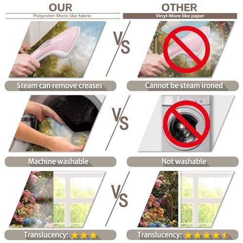 8x6ft Fabric Spring Enchanted Garden Backdrop Fairytale Forest Floral Butterfly Wonderland Oil Paint Photography Background Girl Kids Birthday Decor Photo Banner - size: 8'x6'