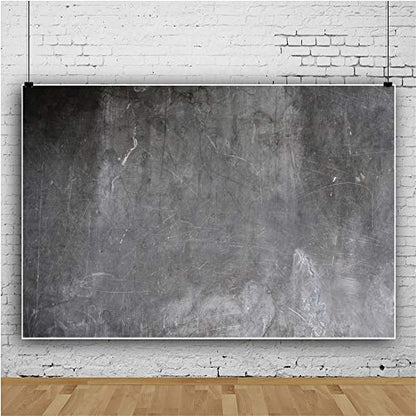 YongFoto 10x8ft Abstract Backdrop - Black Grey Concrete Stone Wall Grunge Old Cement Background for Photography Abstract Art Child Baby Professional Photo - size: 10x8ft