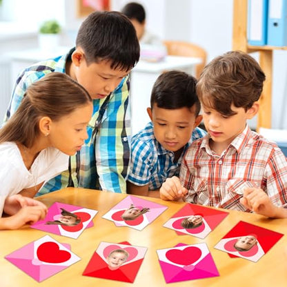 60pcs Valentine's Day Theme DIY Cutouts Heart Envelope Bulletin Board Decoration Set Envelope Paper Cut-Outs Classroom Decor for Valentines Classroom DIY Photo Craft Party School Wall Door Supplies - style: Valentine's Day Heart Envelope