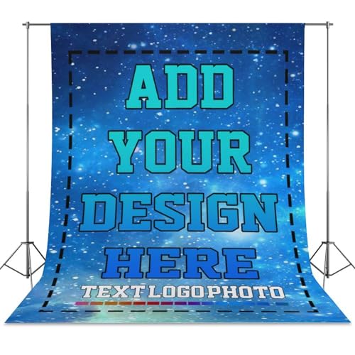 Custom Backdrop, Personalized Backdrops Photography Cloth Add Design Your Own Photo Logo Text, Customize Backdrop for Video Studio Portrait Photoshoot Parties Photography Screen Sheet 56"×79" - size: 56"×79" / 142×200CM