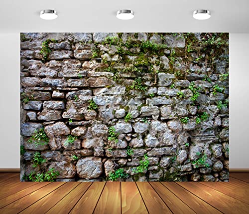 BELECO Fabric Vintage Brick Backdrop - 9x6ft Stone Wall for Photography & Party Decorations - size: 9x6FT