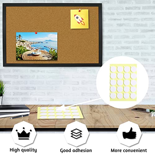 OWLKELA Cork Bulletin Board 17.7"X 13.3", Notice Pin, Ideal for Office & Home Decor, School Message or Vision - size: 17.7" x 13.3"