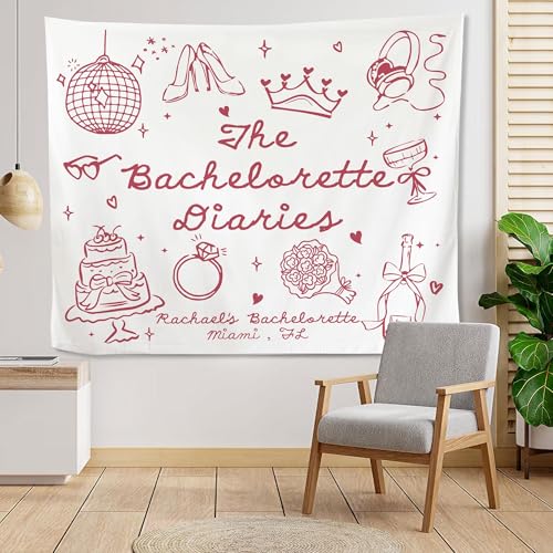 Custom Bachelorette Party Backdrop Personalized The Life Of A Bride Tapestry Banner Showgirl Show Girl Theme Decoration Wedding Bridal Shower Photo Prop Poster Glam Pink Aesthetic Wall Hanging Decor (c1) - color: c1