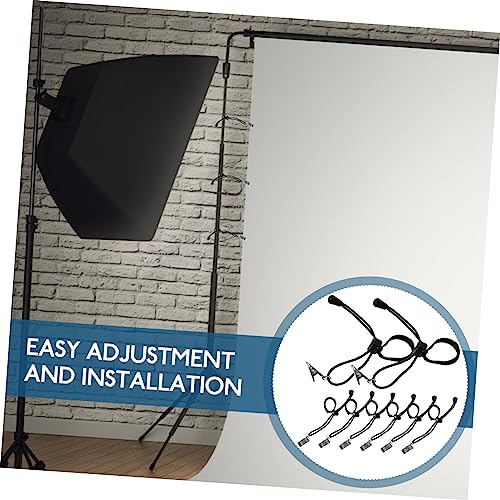 Lurrose 8Pcs Backdrop Clip Holders Durable Photography Background Fixing Clamps for Home Video Use Easy Installation Multipurpose Application