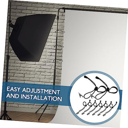 Lurrose 8Pcs Backdrop Clip Holders Durable Photography Background Fixing Clamps for Home Video Use Easy Installation Multipurpose Application
