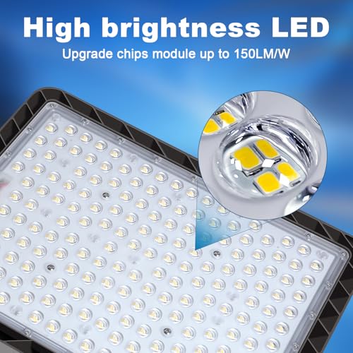 480W LED Parking Lot Light Slip Fitter Mount 72000LM Dusk to Dawn 5000K Led Flood Light Outdoor Commercial Security Area IP65 Waterproof 85-277V for Street Stadium Driveway - size: 480W Pole Mount