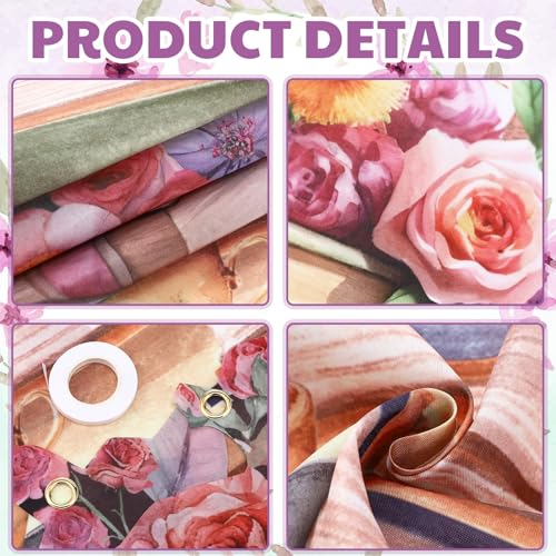 Mindsoft Book Themed Party Porch Banner Reading Themed Door Hanging Decoration Book Club Photo Banner Props Background for Birthday Baby Shower Library Bookworm Party Photo Booth Props Supplies - style: Book Floral