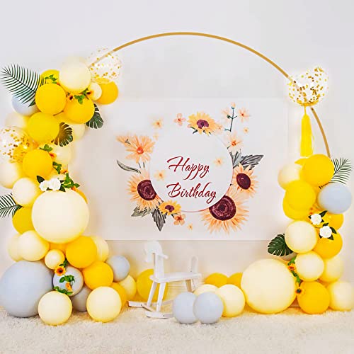 Wokceer Round Backdrop Stand 8FT Gold Wedding Arch Metal Circle Balloon Arch Stand for Birthday Party Wedding Bridal Shower Anniversary Ceremony - color: Gold, size: 8 FT