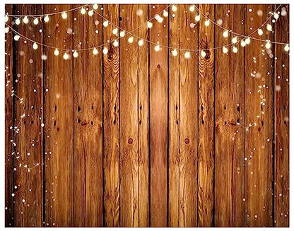 YYNXSY Brown Wood Backdrops for Photography Vintage Brown Background Thin Vinyl Material Applicable to Baby Shower Banners Photo Booth Studio Props 7X5FT YY-516