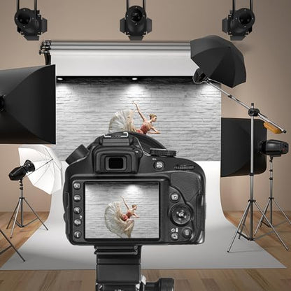 Vinyl 15x10ft Backdrop Photography Background White Brick Wall Computer-Print Seamless Photo Background Children Baby Adults Portraits Photo Studio Props - size: 15x10ft