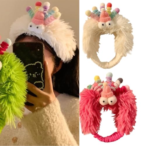 Funny Colorful Hair Bands Photo Booth Props Cartoon Headband Party Headpiece Colorful Spring Headband for Washing Face