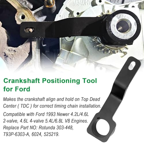 Timing Belt Tools Compatible with Ford 4.6L/5.4L 3V Engine Valve Spring Compressor Cam Phaser Holding Timing Chain Locking Wedge Crankshaft Positioning Wrench Holder Pulley Bolt Tool Set - style: 6PCS Timing Tool Kit for Ford
