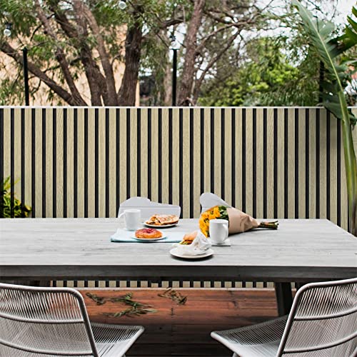 myforHD Wallpaper Peel and Stick Wood Grating Stripe Self-Adhesive Wallpaper Faux Wood Contact Paper Wood Slats Self Adhesive Wall Paper PVC Vinyl Film Removable Waterproof (Wood B, 17.3" x 118") - color: Wood B, size: 17.3" x 118.1"