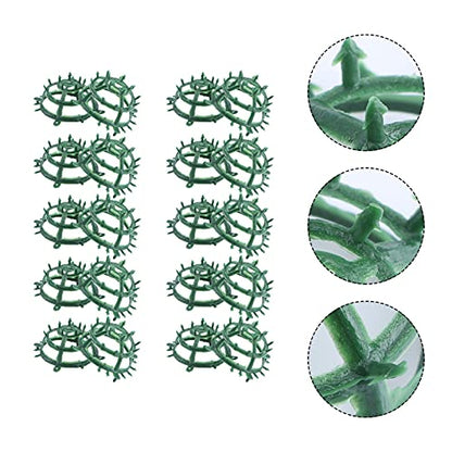 Yardwe Wedding Grass Half Ball Shelf Decorative Flower Arrangement Holder Props for Bridal Bouquet and Artificial Flowers Compact 1.96In Floral Display Stand for Home and Party Decoration