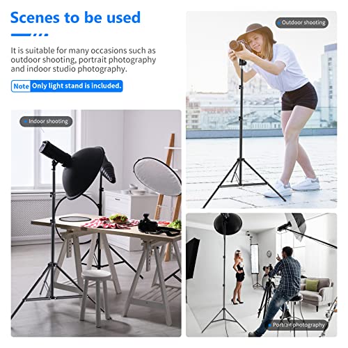 Neewer Photography Light Stand, 3-6.6ft/92-200cm Adjustable Sturdy Tripod Stand for Reflectors, Softboxes, Lights, Umbrellas, Load Capacity: 17.6lb/8kg - style: 200cm/1 Pack