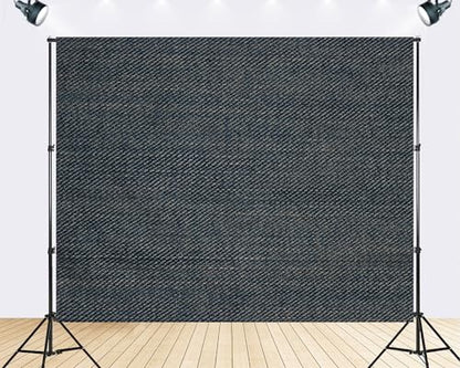 Trykid 15x8ft Dark Blue Denim Fabric Backdrop Woven Jean Texture Casual Material Surface Photography Background Fashion Craft Rustic Party Decoration Tapestry Photo Studio Prop Fabric - size: 15x8ft