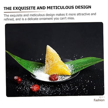 Wakauto 50Pcs Natural Leaves Sushi Decor Sashimi Plate Mats Japanese Food Leaf for Sushi Serving and Photography Large Quantity for Restaurant and Home Use