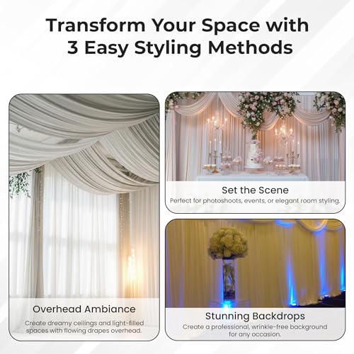 OnlineEEI 8 Foot Tall Fixed Height Collapsible Pipe and Drape Backdrop Kit 8x50 (Royal Blue Drapes) (BBD9990850CDPR280) - color: Royal