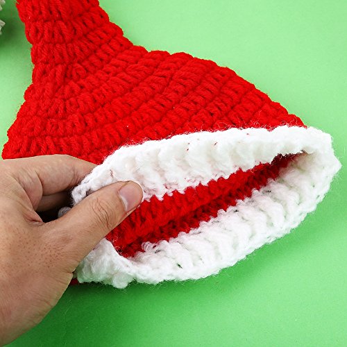 SUNBABY Newborn Baby Christmas Santa Knitted Crochet Photography Prop Costume Outfits