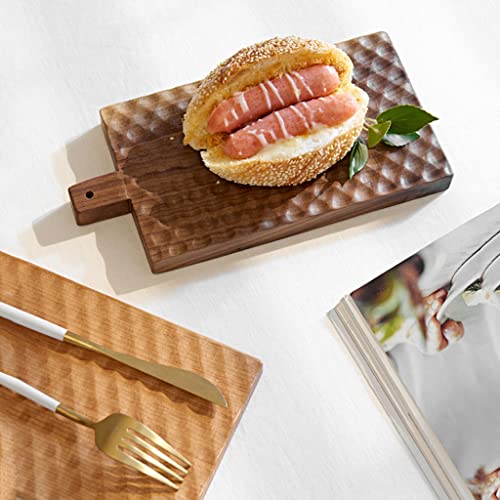 Wooden Cutting Board with Handle - Versatile Chopping Board, Ideal for Daily Cooking, Pizza Preparation, and Serving - Durable Kitchen Essential