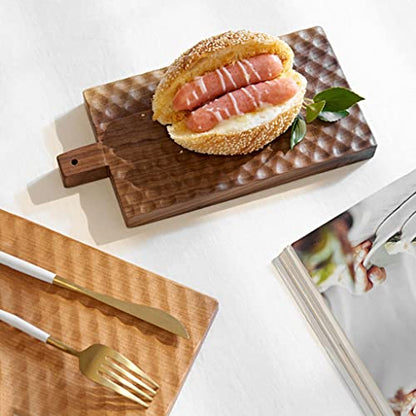Wooden Cutting Board with Handle - Versatile Chopping Board, Ideal for Daily Cooking, Pizza Preparation, and Serving - Durable Kitchen Essential