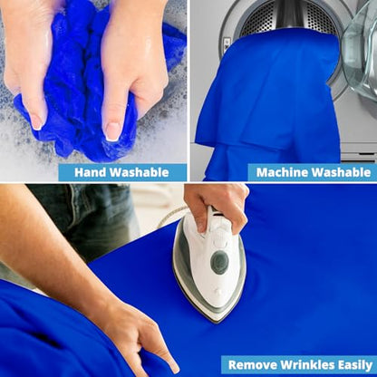 Aimosen 10x10 FT Royal Blue Screen Backdrop for Photography, Large Chromakey Blue Photo Background for Party Portrait Photoshoots Booth Video Studio, High Density Polyester Cloth Fabric Curtain Sheet - color: Blue