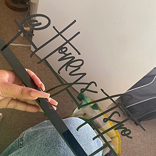 Custom Hashtag Sign Metal Table Sign Personalized Social Media Your Text Here Freestanding Signage Laser Cut Business Logo Tabletop Reception Centerpiece Birthday Event Photo Prop Social Media @ At
