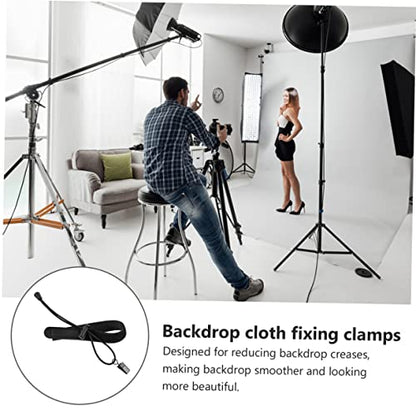 KOMBIUDA 6Pcs Durable Photo Backdrop Clips Clamps for Easy Installation Lightweight and Portable Photography Accessories for Fixing Wrinkles Backdrops