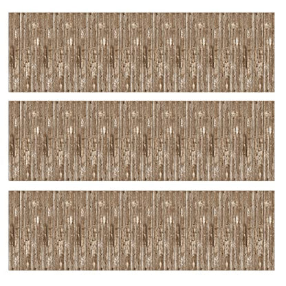 Beistle Western Barn Siding Wall Backdrops, 4’ x 30’, 3 Pack - Rustic Farm Backdrop, Photo Backdrop, Barnyard Background, Weathered Barn Decor, Easy to Adhere Wall Covering, Photography Background - style: Barn Siding - 3 Piece