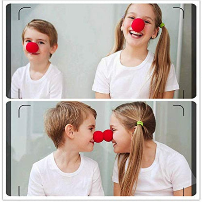TIHOOD 35PCS 2"x2" Red Circus Clown Nose Bulk for Party Halloween Costume Supplies Christamas - style: 35PCS