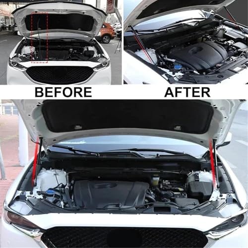 2 Pcs Car Bonnet Gas Struts for Dodge Nitro 2006 2007 2008-2012, Front Bonnet Hood Lift Bonnet Gas Spring Shock Dampers Struts Support Prop Rods Replacement Accessories