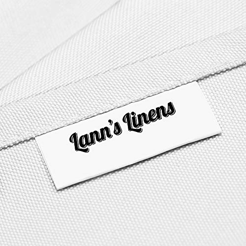 Lann's Linens - 70" Round Premium Tablecloth for Wedding/Banquet/Restaurant - Polyester Fabric Table Cloth - White - color: White, size: 70" (Round)