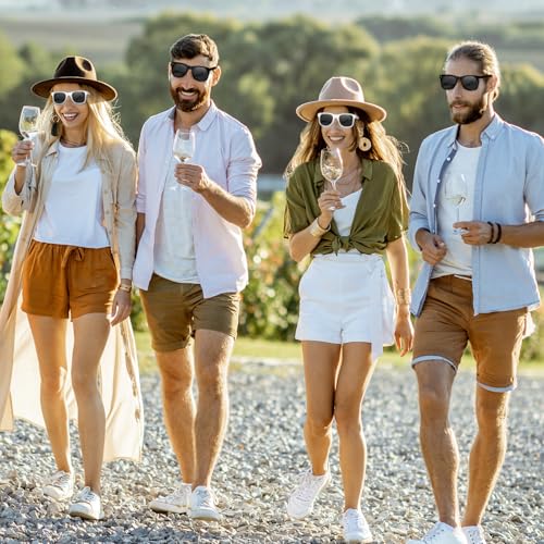 ASTARON Sunglasses Bulk, 6/12/24/48 Pack Sunglasses Party Favors for Summer Beach Pool Birthday Wedding Party Supplies - color: Black and White