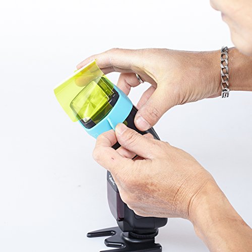 Selens Universal Lighting Filter Kit - 20pcs Color Correction Gels for Camera Flash & Studio Lighting - color: 20Pcs gel kit(SE-CG20) with 2Pcs gel band