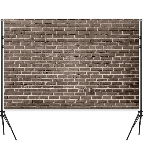 10x6.5 Ft Brick Wall Backdrop，Large Polyester Fabric Brown Brick Backdrop Photo Backdrops Background for Halloween Party Christmas Halloween Decoration Photo Booth Prop Banner - color: Brown brick backdrop, size: 10x6.5ft