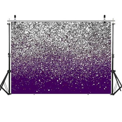 10x8ft Purple Bokeh Backdrop Birthday Silver Spots Bokeh Wedding Prom Graduation Photography Background X-223 - color: Purple, size: 10X8ft