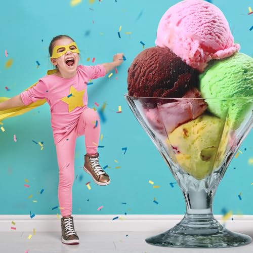 Jetec 5 ft Ice Cream Sundae Cardboard Cutout Stand up Life Size Ice Cream Candy Land Party Decoration Photo Props Backdrop Standup for Summer Pool Beach Baby Shower Wedding Birthday Candy Land Supply - size: 5 feet, style: Sundae