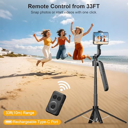 Vlogging Kit for iPhone Tripod with Ring Light 10", Smart Auto Face Tracking Tripod with Remote Control, One-Key Auto-Deploy, Phone Holder for Video Recording, Live Streaming - size: Tripod With 10'' Ring Light