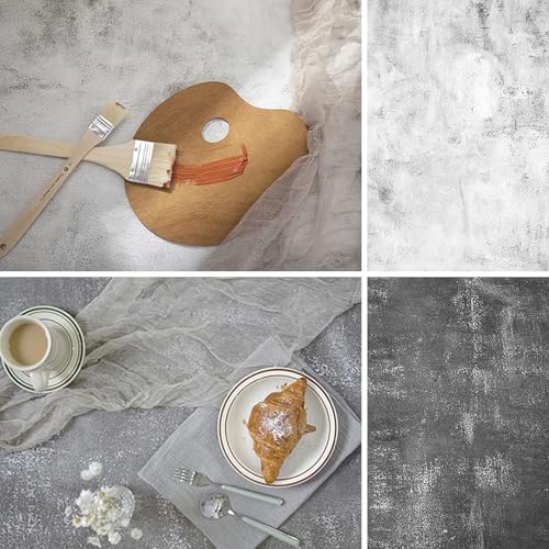 6PCS 12Patterns Photography Background Paper Wood Waterproof Food Photo Backdrop Double Sided 22X35 BEIYANG - color: 6PCS