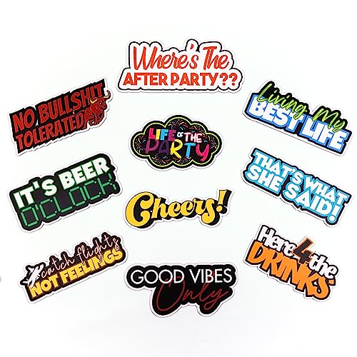 (Party Pack 2) Elevate Your Photo Booth Experience with Our Durable & Waterproof Pack of Signs-Perfect for Weddings, Birthdays, and Photo Booth Businesses - PVC Foamboard Photo Props - color: Pary Pack 2