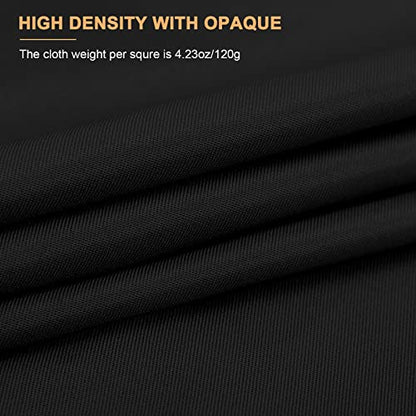 Aimosen 10x10 FT Black Backdrop Background for Photography, Large Photo Backdrop Curtain Drapes, High Density Polyester Fabric Screen for Party Portrait Photoshoots Booth Video Studio - color: Black