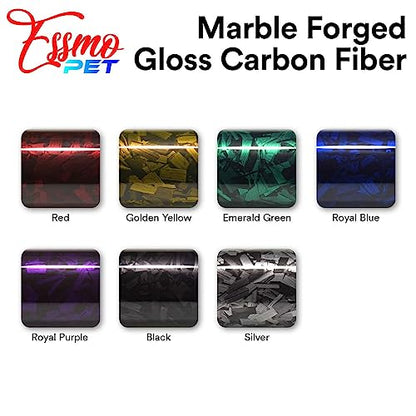 2pcs 4"x8" (10cmx20cm) Sample Emerald Green PET Marble Forged Carbon Fiber Textured Gloss Vinyl Wrap Auto Car Sticker Decal Film Sheet Bubble Free Air Release Technology - color: Emerald Green, size: 2pcs 4"x8" (10cmx20cm) Sample