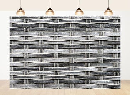 10x10ft Fabric Rattan Weave Texture Backdrop Wicker Surface Photography Background for Furniture Party Decor Home Wall Hanging Tapestry Photo Props - size: 10X10ft