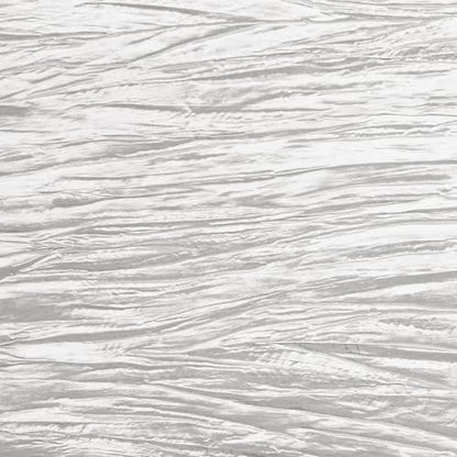 YOUR CHAIR COVERS - 90 x 132 Inch 6ft White Rectangular Crinkle Taffeta Tablecloth – Elegant Table Linen for Rectangular Tables, Weddings & Special Events - color: White, size: 132" x 90" (Rectangular)
