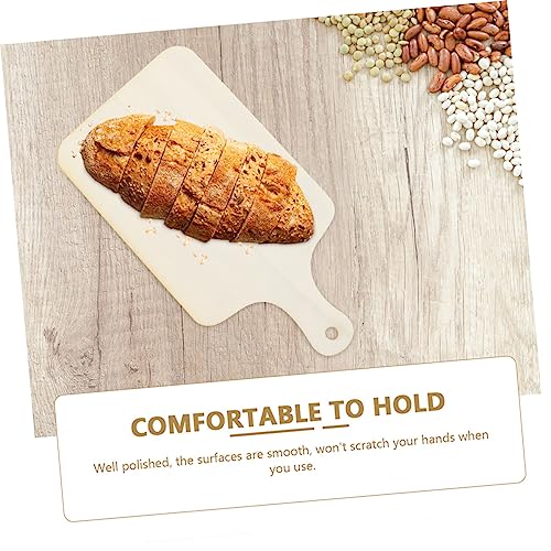 SHOWERORO 3Pcs Mini Wooden Bread Board Fruit Serving Tray Unfinished Diy Chopping Boards for Crafting and Food Presentation for Serving Platters and Kitchen Decor
