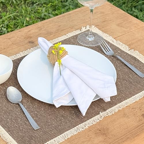 Hausattire Reusable Napkins Cloth Washable 100% Cotton 18x18 Inch Dinner Table Napkins for Home Banquet Party BBQ Wedding |Set of 12 Cloth Napkin Mother's Day Kitchen Gifts|White - color: White, size: 18x18