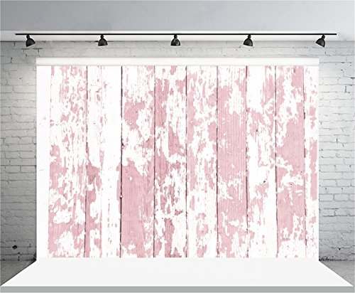 AOFOTO 7x5ft Grunge Faded Pink Wooden Plank Photography Background Rural Weathered Hardwood Vintage Shabby Peeling Wood Board Floor Backdrop Rustic Nostalgia Kid Baby fant Photo Shoot Props Vinyl - size: 7x5ft