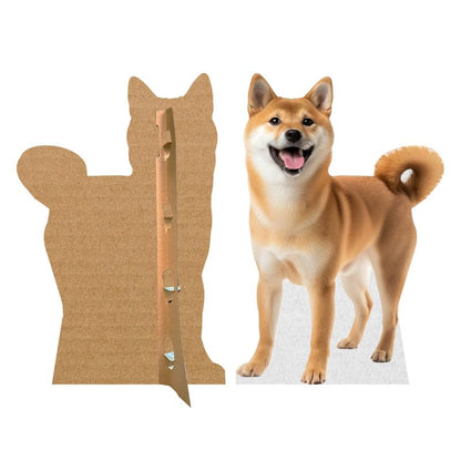 Dog - Shiba Inu - Life Size Cardboard Cutout Standup People with Support Standee | Animals - - color: Dog - Shiba Inu